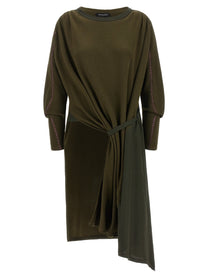 Kiko Kostadinov Edler Godet Dress Green
