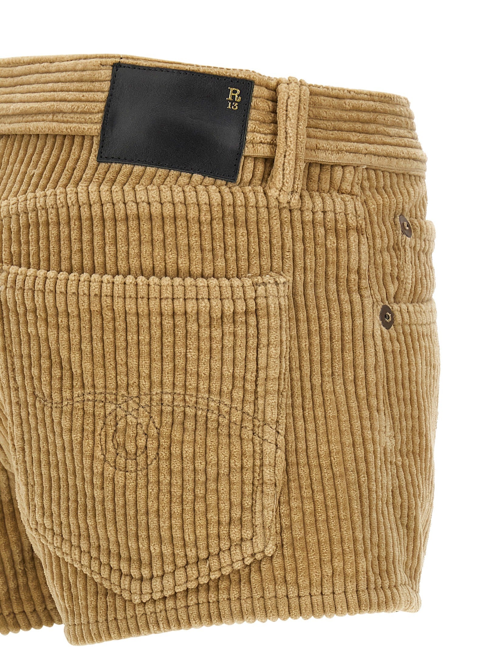 R13 Effie Shorts Beige