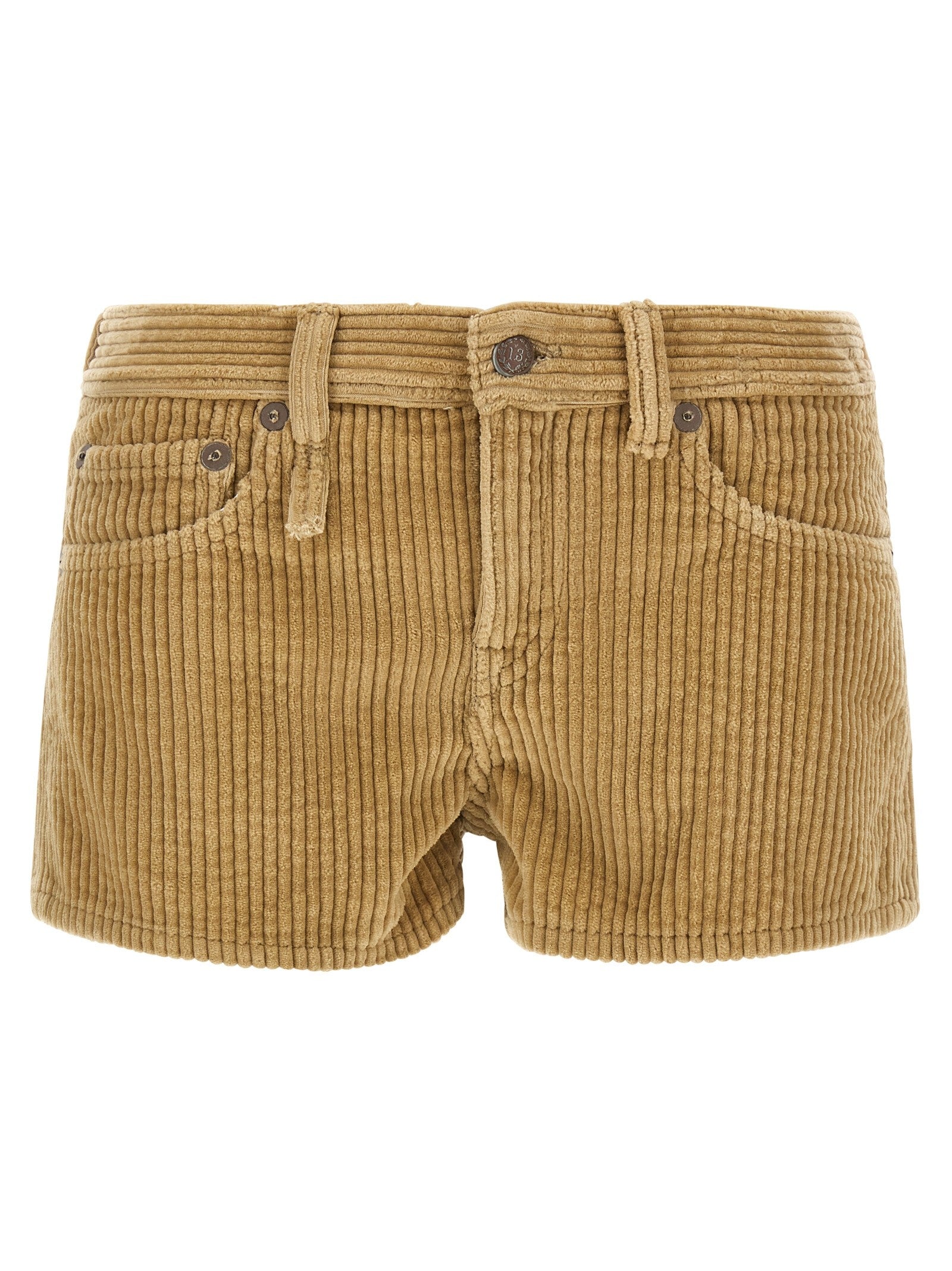 R13 Effie Shorts Beige