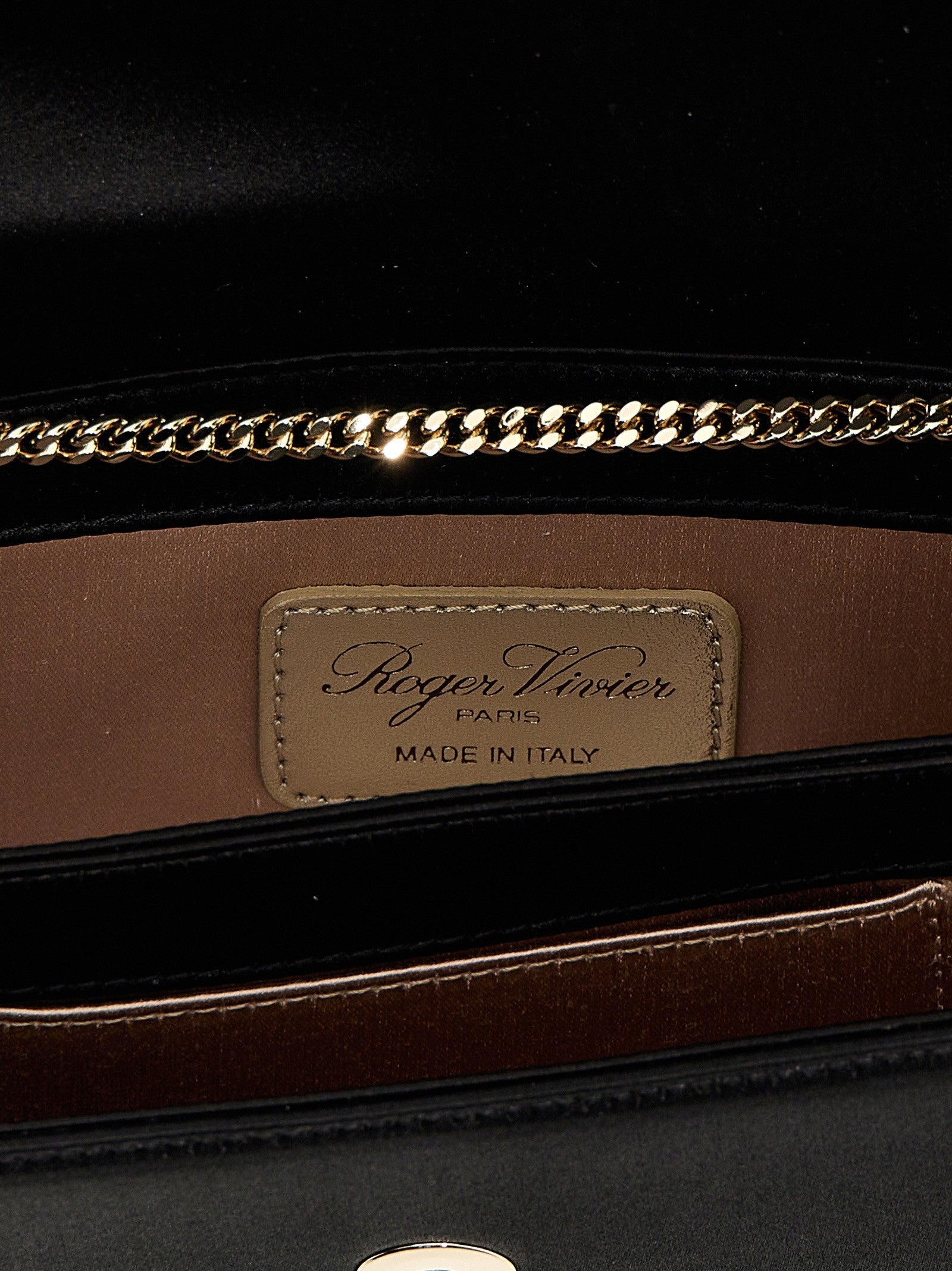 Roger Vivier Efflorescence Clutch Black