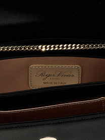 Roger Vivier Efflorescence Clutch Black
