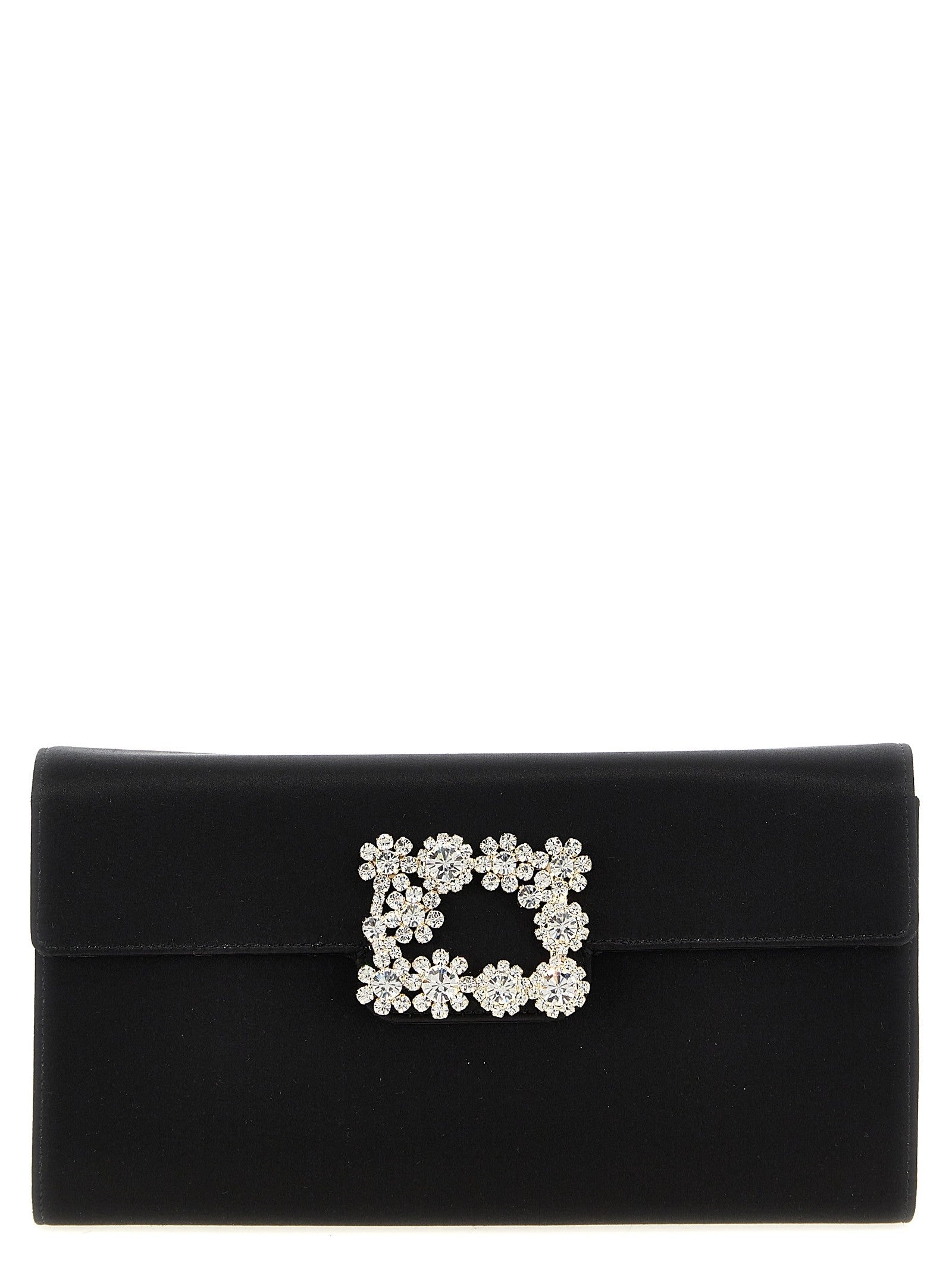 Roger Vivier Efflorescence Clutch Black