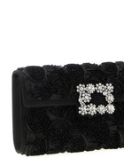 Roger Vivier Efflorescence Clutch Black, view 3