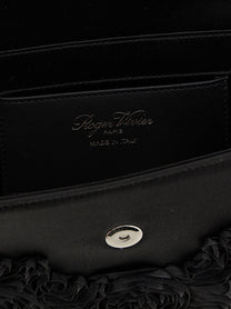 Roger Vivier Efflorescence Clutch Black