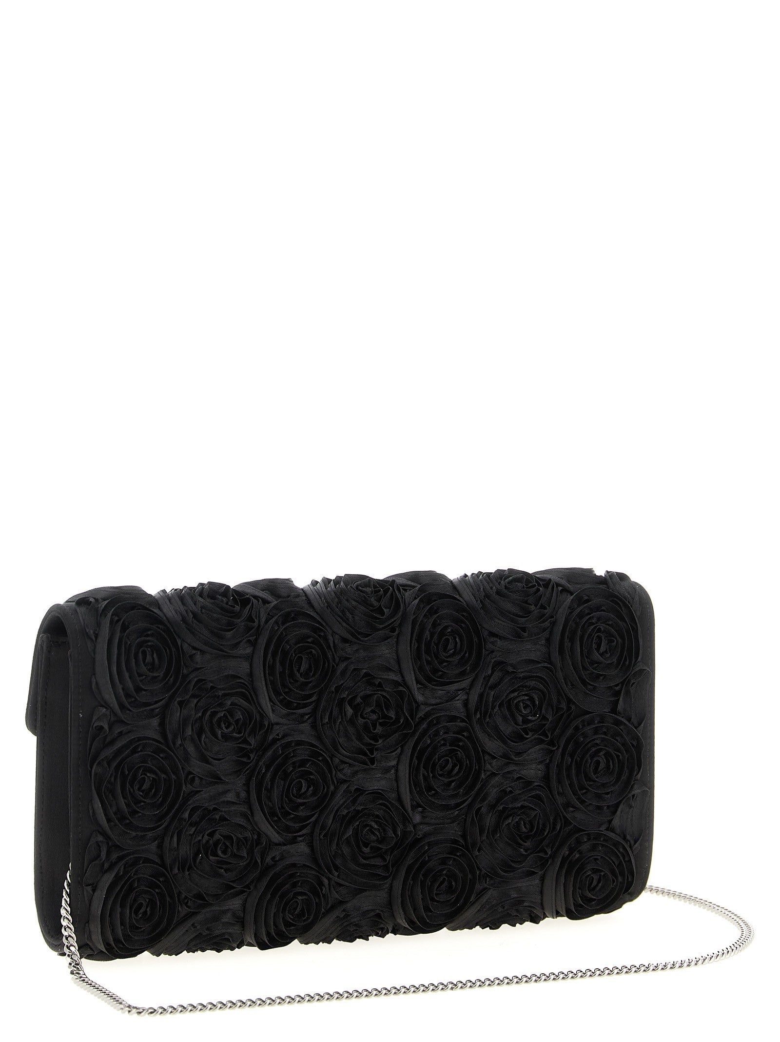 Roger Vivier Efflorescence Clutch Black