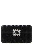 Roger Vivier Efflorescence Clutch Black
