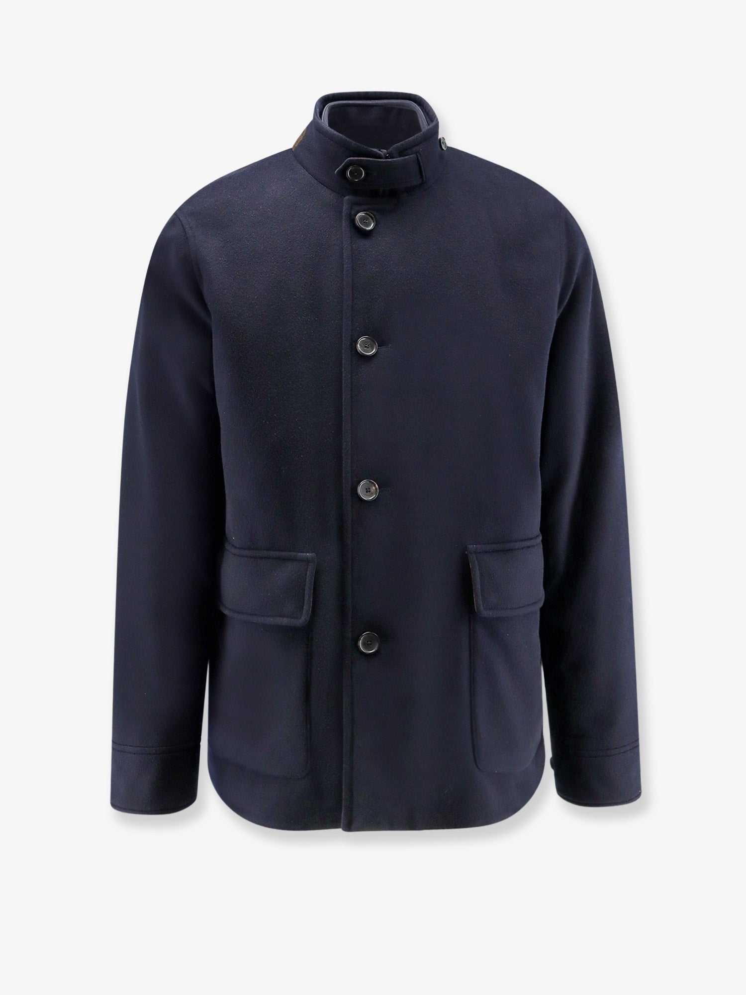 Loro Piana Men's Elan Cashmere Coat Blue