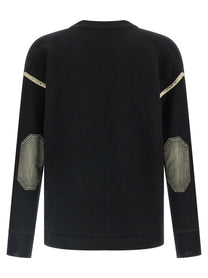 Maison Margiela Elbow Patch Cardigan Black