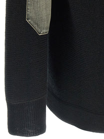 Maison Margiela Elbow Patch Cardigan Black