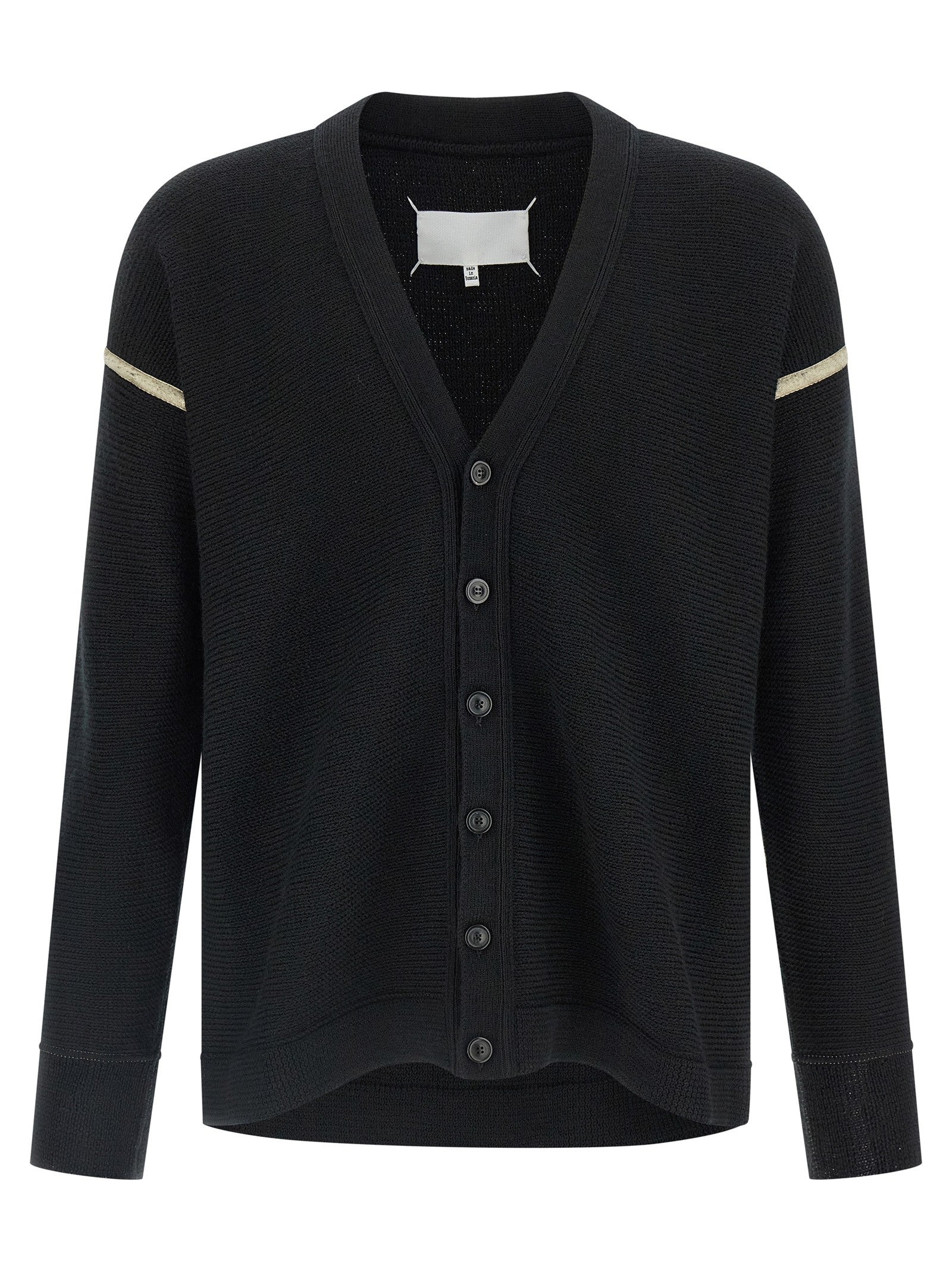 Maison Margiela Elbow Patch Cardigan Black