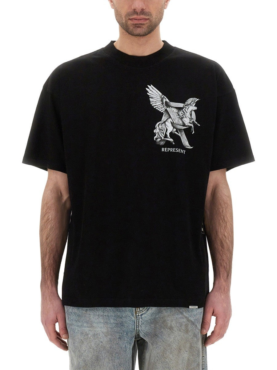 Represent Men's Elegance in Motion Shirt Black