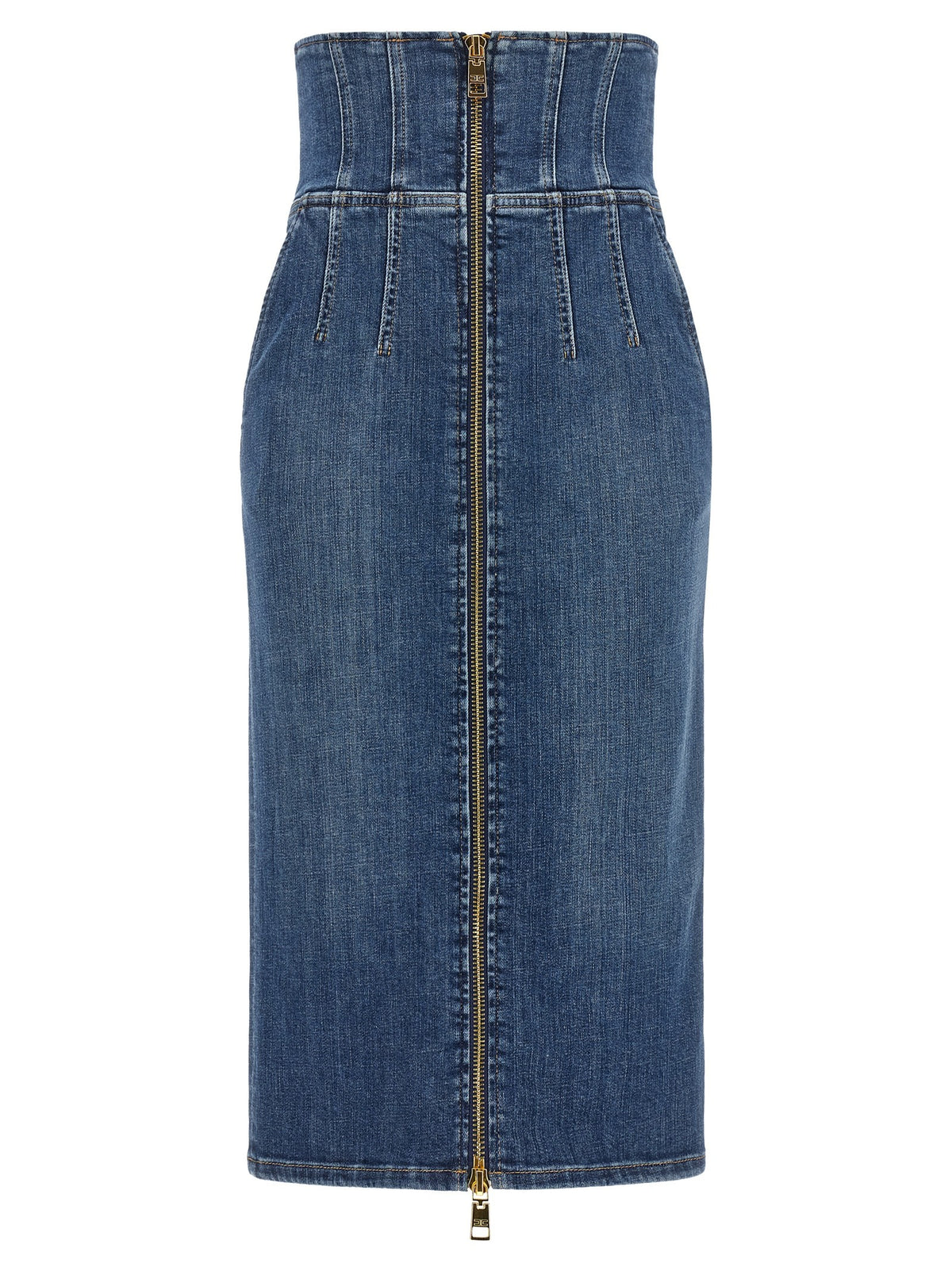 Elisabetta Franchi Denim Skirt Blue