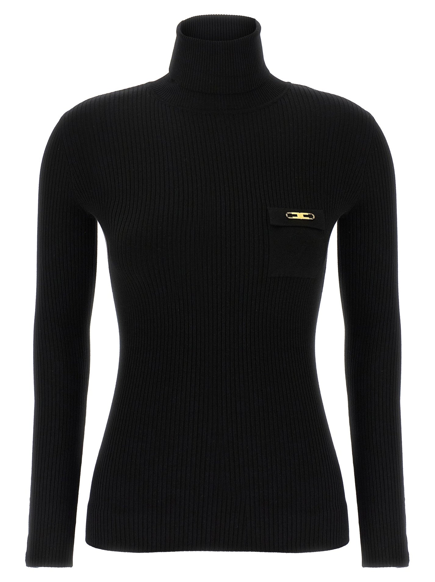 ELISABETTA FRANCHI - ELISABETTA FRANCHI - Ribbed turtleneck sweater - Women’s Knitwear