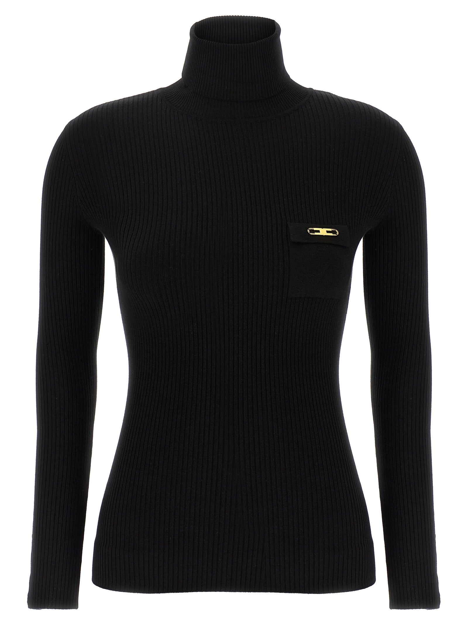 ELISABETTA FRANCHI - ELISABETTA FRANCHI - Ribbed turtleneck sweater - Women’s Knitwear