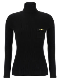 ELISABETTA FRANCHI - ELISABETTA FRANCHI - Ribbed turtleneck sweater - Women’s Knitwear