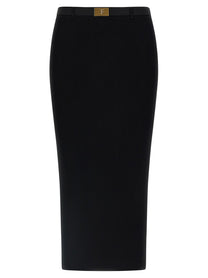 ELISABETTA FRANCHI - ELISABETTA FRANCHI - Ribbed knit skirt - Women’s Bottoms