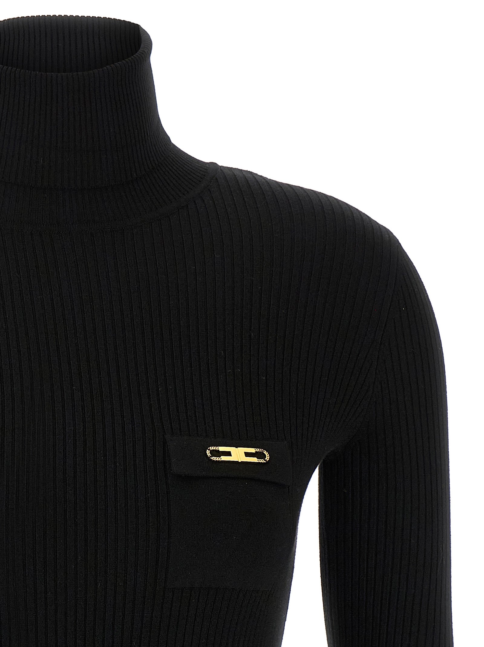 ELISABETTA FRANCHI - ELISABETTA FRANCHI - Ribbed turtleneck sweater - Women’s Knitwear
