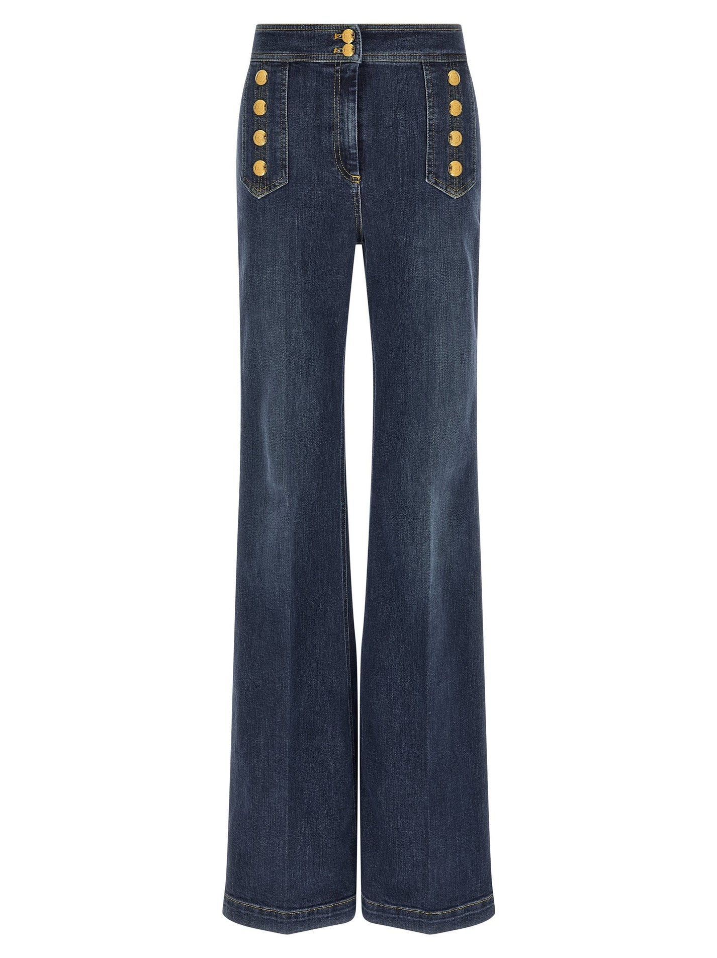 ELISABETTA FRANCHI - ELISABETTA FRANCHI - Palazzo jeans - Women’s Bottoms