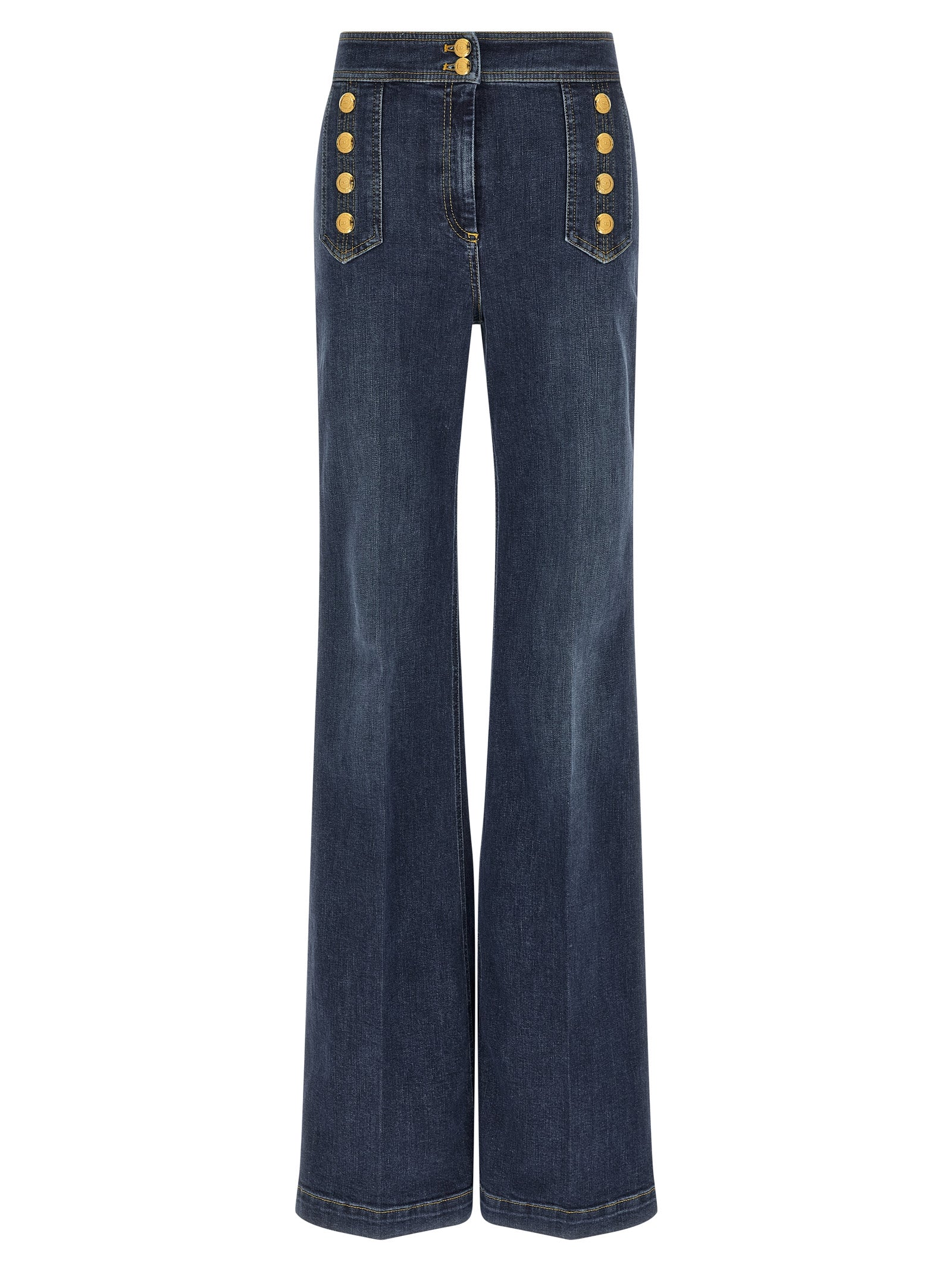 ELISABETTA FRANCHI - ELISABETTA FRANCHI - Palazzo jeans - Women’s Bottoms