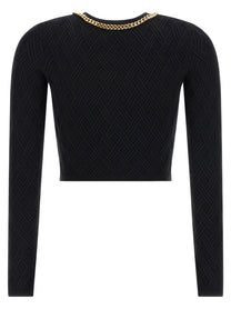 ELISABETTA FRANCHI - ELISABETTA FRANCHI - Jewel zip puller cardigan - Women’s Knitwear