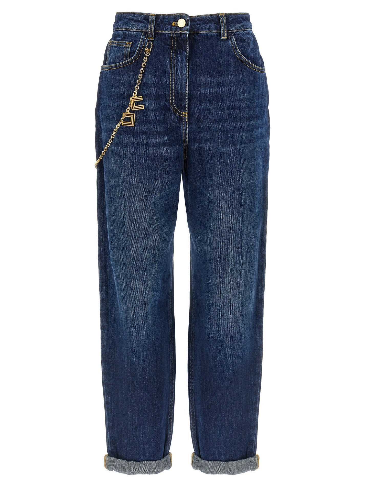 ELISABETTA FRANCHI - ELISABETTA FRANCHI - Jewel chain jeans - Women’s Bottoms