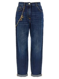 ELISABETTA FRANCHI - ELISABETTA FRANCHI - Jewel chain jeans - Women’s Bottoms