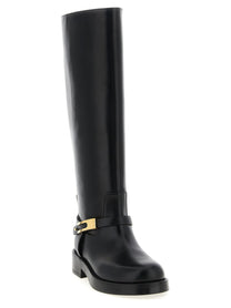 ELISABETTA FRANCHI - ELISABETTA FRANCHI - Logo strap boots - Women’s Shoes