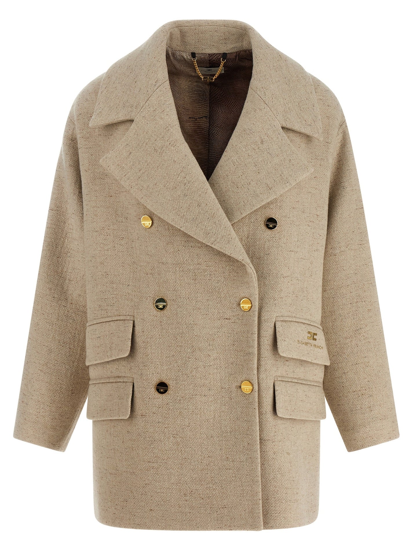 ELISABETTA FRANCHI - ELISABETTA FRANCHI - Double-breasted coat - Women’s Outerwear