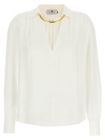 ELISABETTA FRANCHI - ELISABETTA FRANCHI - Necklace shirt - Women’s Tops