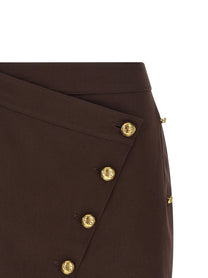 ELISABETTA FRANCHI - ELISABETTA FRANCHI - Jewel button skirt - Women’s Bottoms