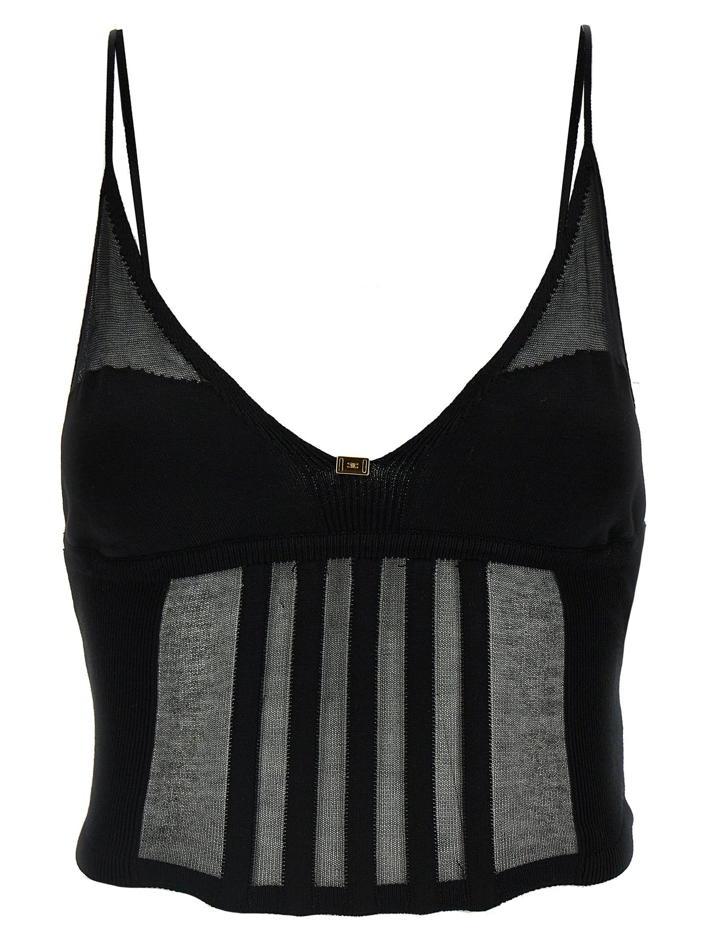 ELISABETTA FRANCHI - ELISABETTA FRANCHI - Transparent top - Women’s Tops