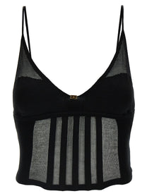 ELISABETTA FRANCHI - ELISABETTA FRANCHI - Transparent top - Women’s Tops