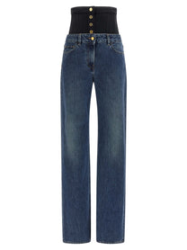 ELISABETTA FRANCHI - ELISABETTA FRANCHI - Bustier insert jeans - Women’s Bottoms