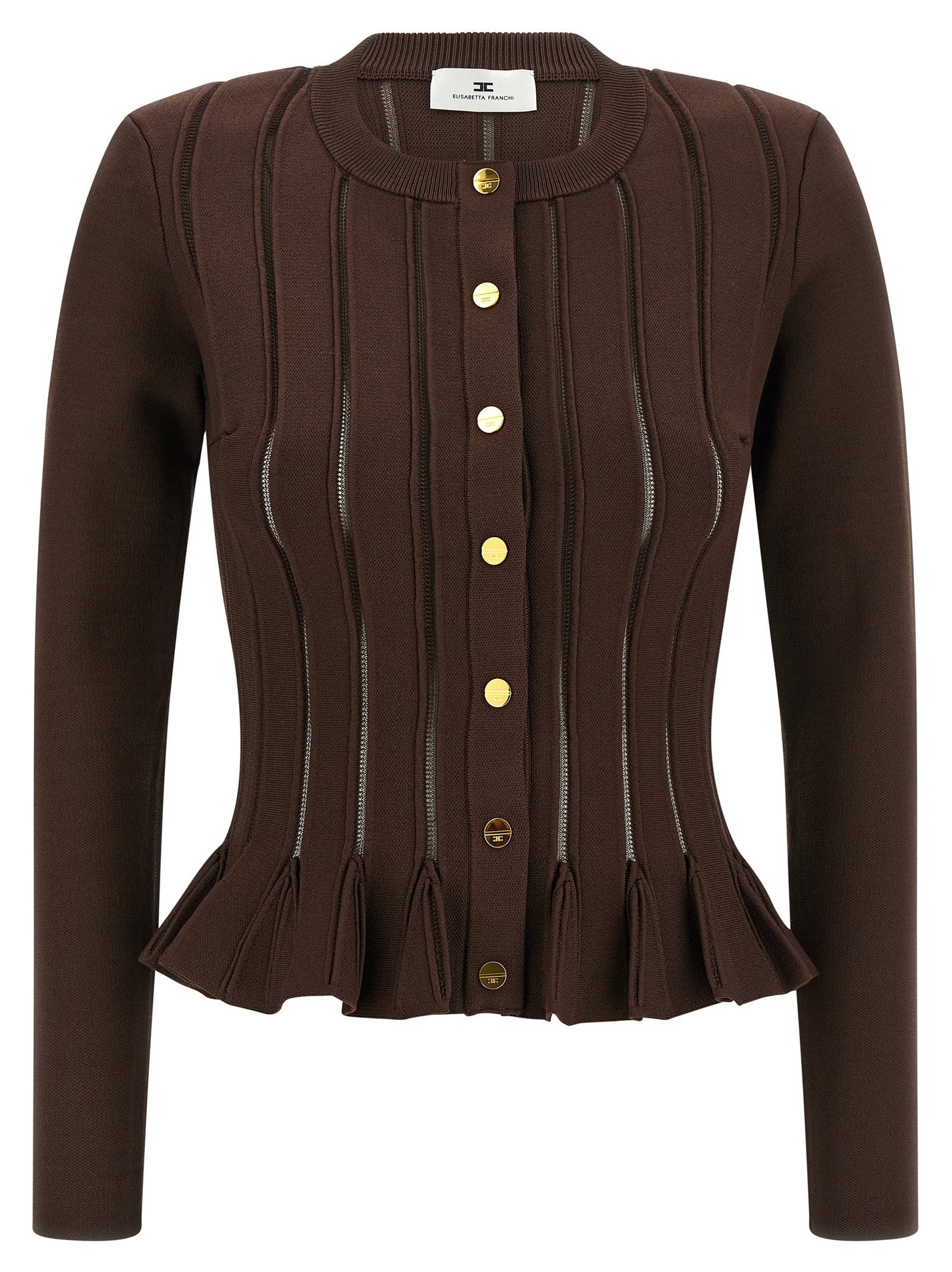 ELISABETTA FRANCHI - ELISABETTA FRANCHI - Cardigan trama à jour - Women’s Knitwear