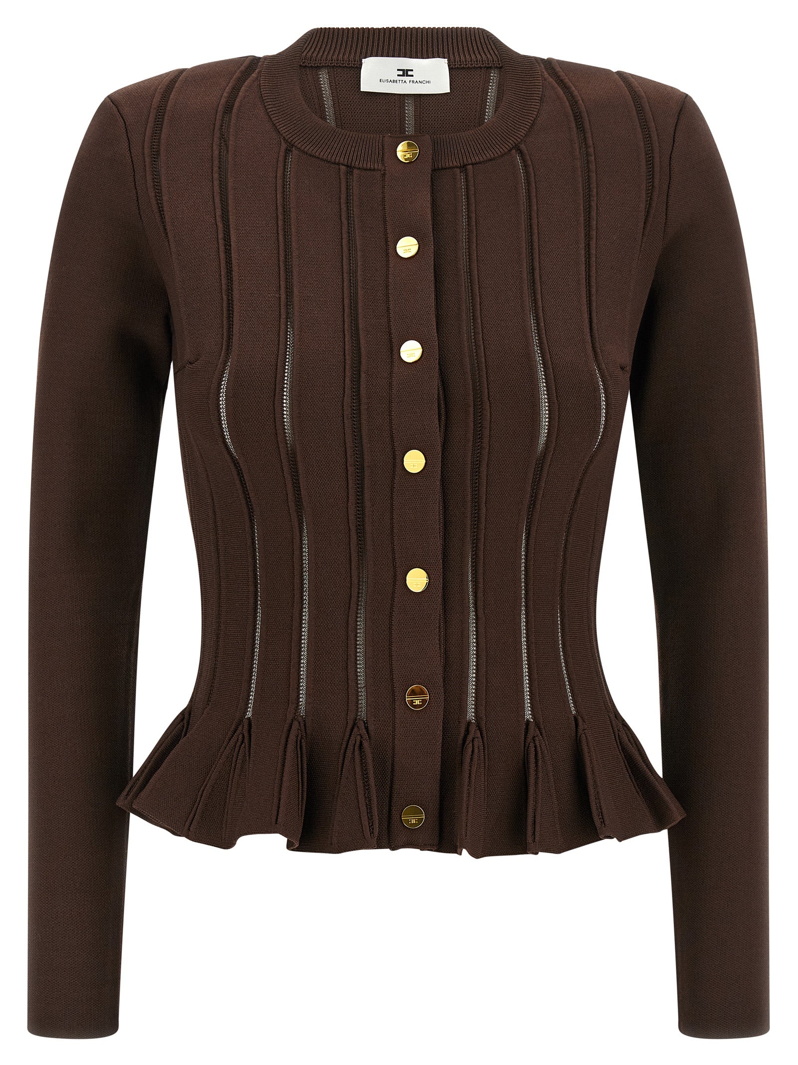 ELISABETTA FRANCHI - ELISABETTA FRANCHI - Cardigan trama à jour - Women’s Knitwear