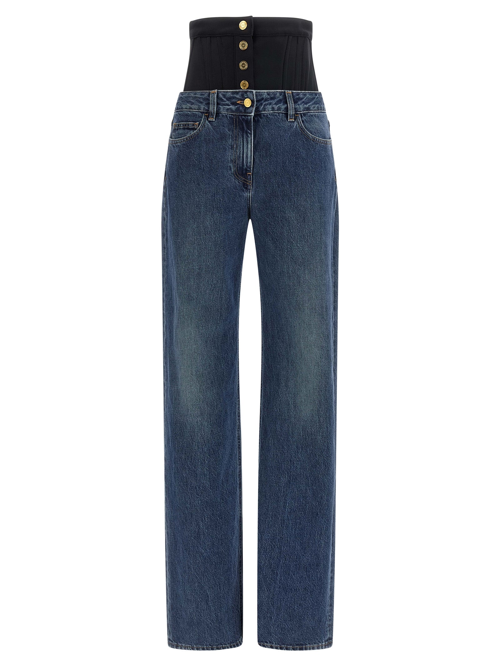 ELISABETTA FRANCHI - ELISABETTA FRANCHI - Bustier insert jeans - Women’s Bottoms