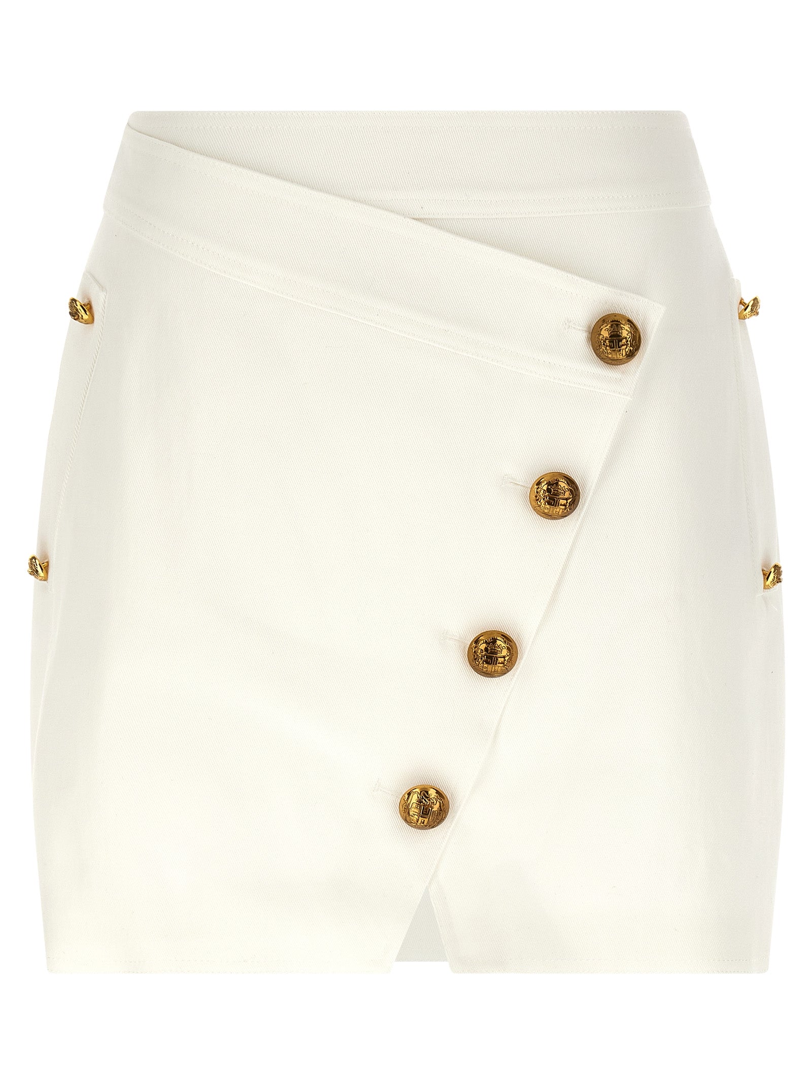 ELISABETTA FRANCHI - ELISABETTA FRANCHI - Jewel button skirt - Women’s Bottoms