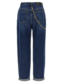 ELISABETTA FRANCHI - ELISABETTA FRANCHI - Jewel chain jeans - Women’s Bottoms