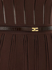 ELISABETTA FRANCHI - ELISABETTA FRANCHI - Weft dress à jour - Women’s Clothing