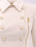 Elisabetta Franchi Women's Cropped Blazer White, view 3