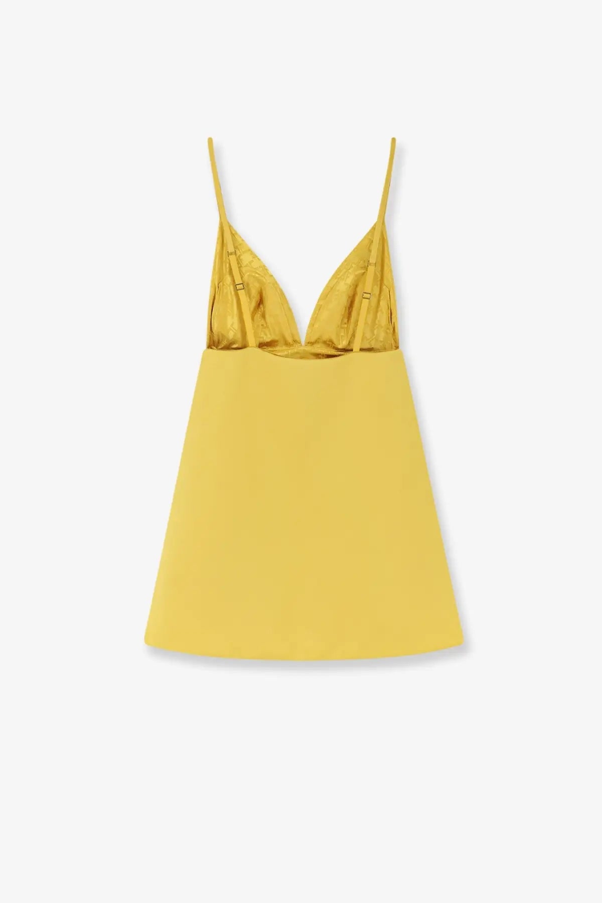 Elisabetta Franchi Women's Daily Satin Mini Dress Yellow