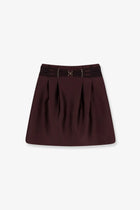 Elisabetta Franchi Women's Satin Mini Skirt Brown