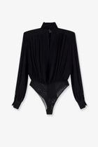 Elisabetta Franchi Women's Silk Shirt Black, view 2
