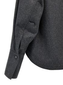 The Attico Eliza Shirt Grey