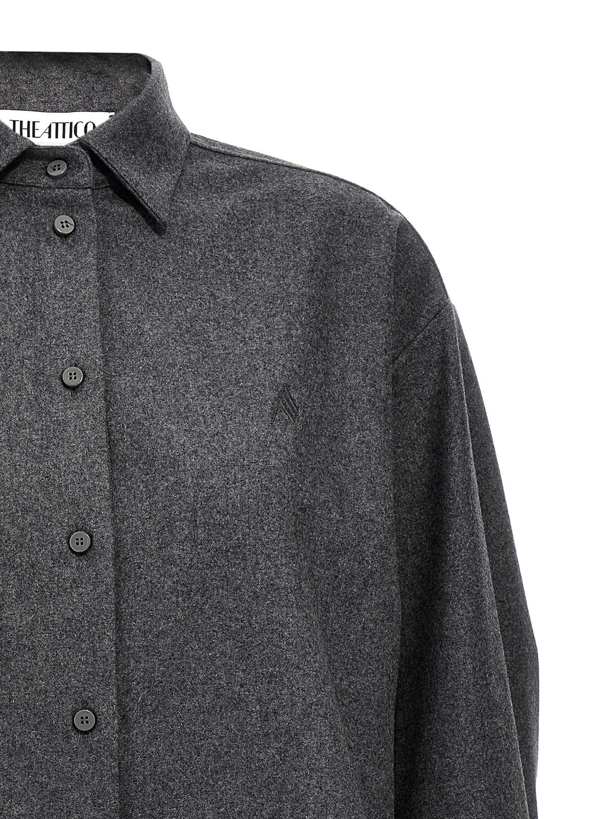 The Attico Eliza Shirt Grey, view 3