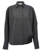 The Attico Eliza Shirt Grey