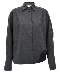 The Attico Eliza Shirt Grey