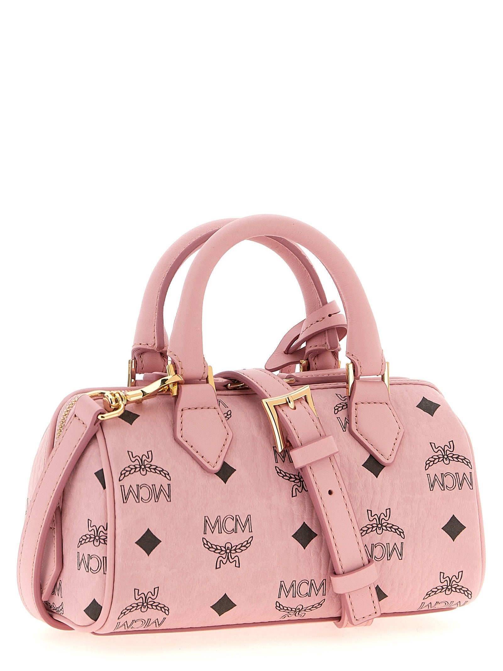 MCM Ella Boston Mini Handbag Blue