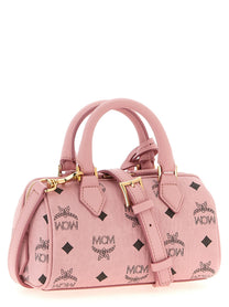MCM Ella Boston Mini Handbag Blue