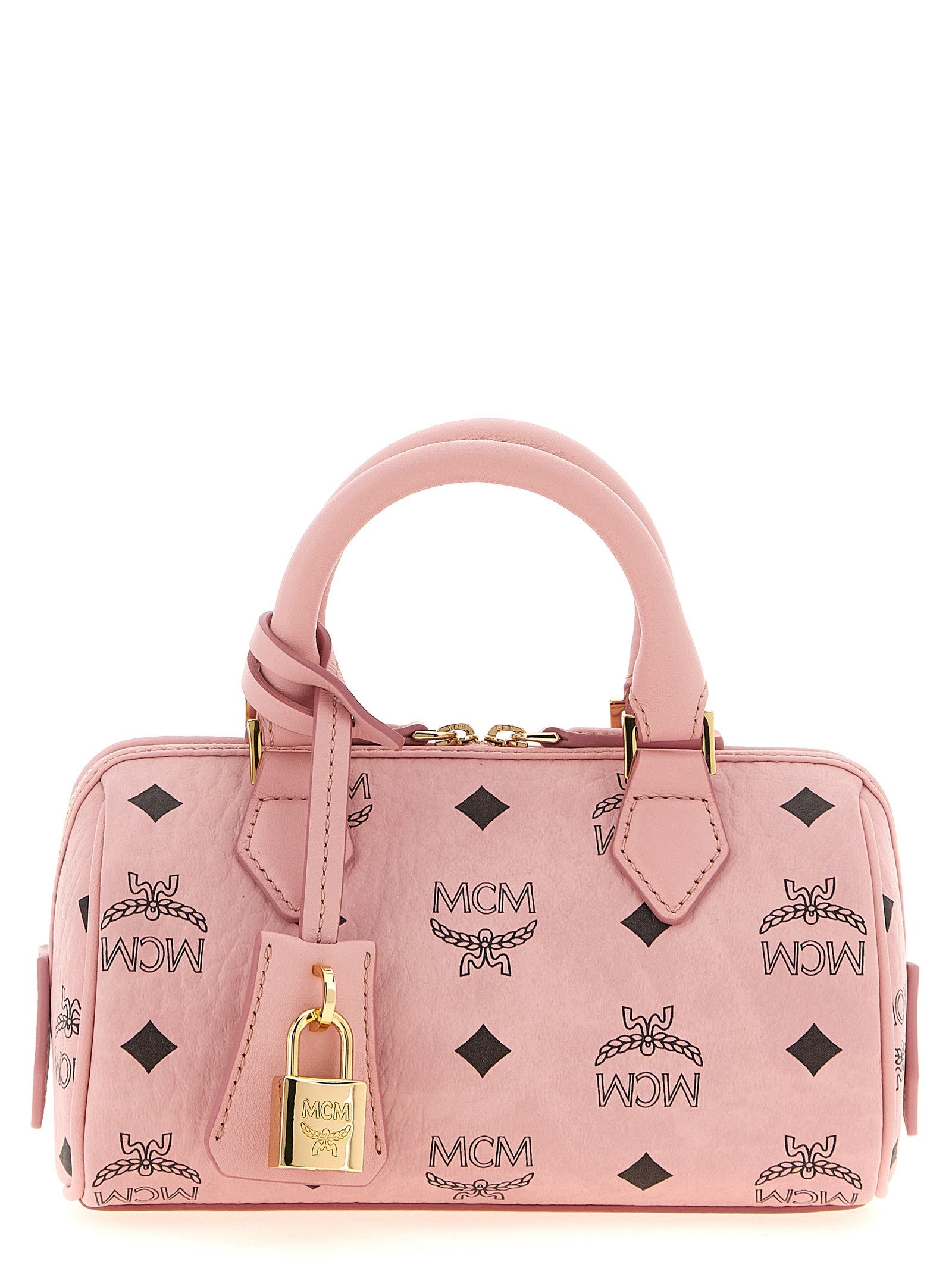 MCM Ella Boston Mini Handbag Blue